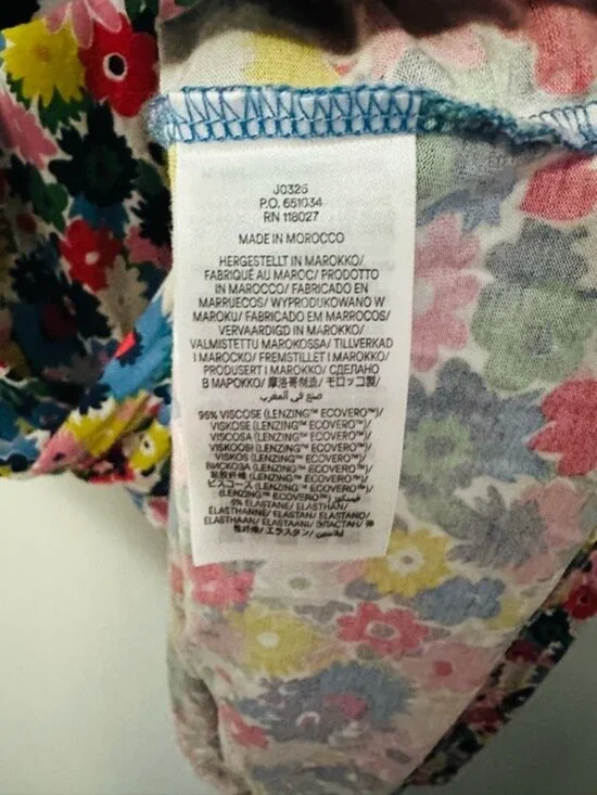 Boden Abigail Jersey Midi Dress Navy Floral Ruched Waist Size 8 Elegant - Picture 6 of 13